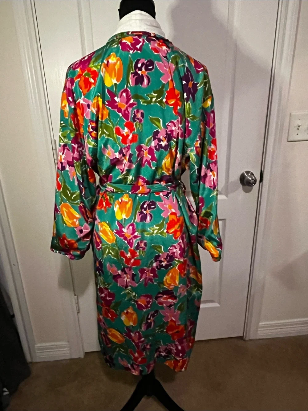 vibrant vintage Victoria's Secret floral robe